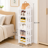 Moonval 6-Tier Shoe Rack Organizer, Space-Saving Storage Shelf for Entryway, Closet & Bedroom