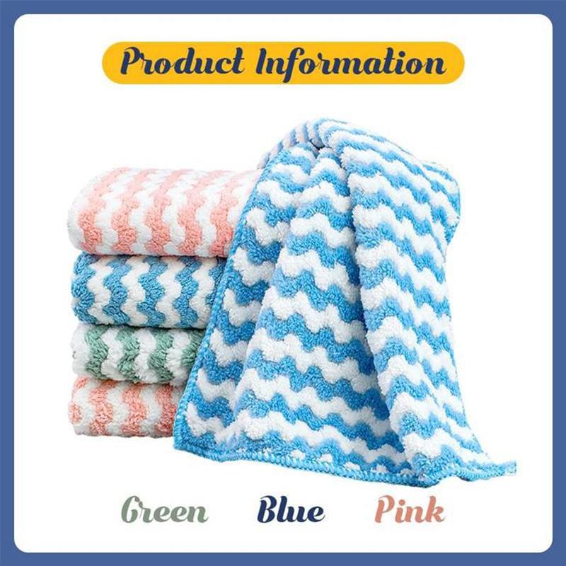 Moonval Microfiber Cleaning Cloths, Reusable Absorbent Kitchen Dish & Surface Towels