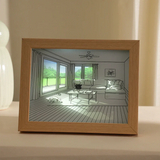 Moonval LED Light Art Frame, Aesthetic Illuminated Picture Frame for Bedroom, Living Room & Desk Decor