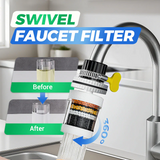 Moonval Faucet Water Filter, Tap Purifier Attachment for Cleaner Water & Kitchen Bathroom Faucets