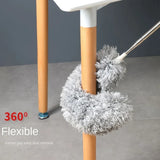 Moonval Microfiber Feather Duster, 100-Inch Extendable Pole with Bendable Head