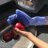 Moonval Multifunction Cleaning Gloves, Reusable Household Scrubbing Gloves for Kitchen & Bathroom
