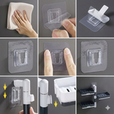Moonval 3-Layer Rotatable Soap Holder, Wall-Mounted Bathroom Organizer with Drain Tray