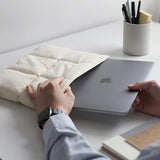 Moonval Puffy Laptop Sleeve, Quilted Protective Laptop Case with Soft Padded Interior