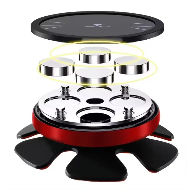 Moonval 360° Steering Wheel Phone Holder, Magnetic Car Mount for Safe Hands-Free Driving