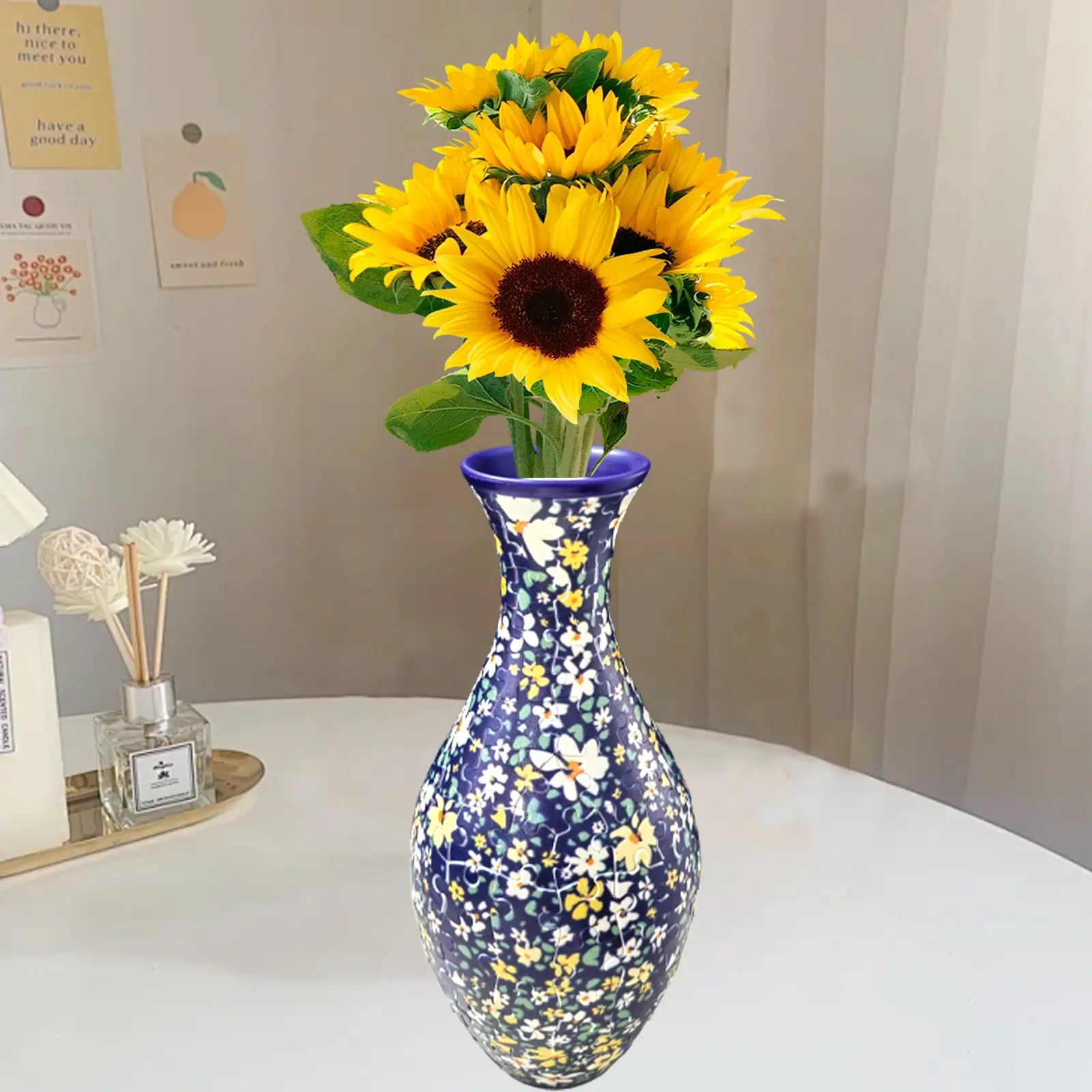 Moonval 3D Puzzle Vase, DIY Flower Vase Building Kit for Home Décor & Creative Display