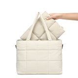 Moonval Puffy Laptop Sleeve, Quilted Protective Laptop Case with Soft Padded Interior