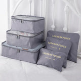 Moonval Travel Packing Cubes, 6-Piece Luggage Organizer Set for Clothes, Shoes & Travel Essentials