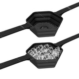 Moonval Foldable Ice Bath Tub, Portable Silicone Cold Plunge & Outdoor Shower for Recovery