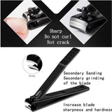 Moonval Manicure Set, Stainless Steel Nail Clipper & Grooming Kit with Travel Storage Case