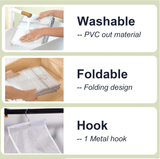 Moonval Hanging Closet Organizer, 7-Shelf Space-Saving Storage for Clothes, Sweaters & Towels