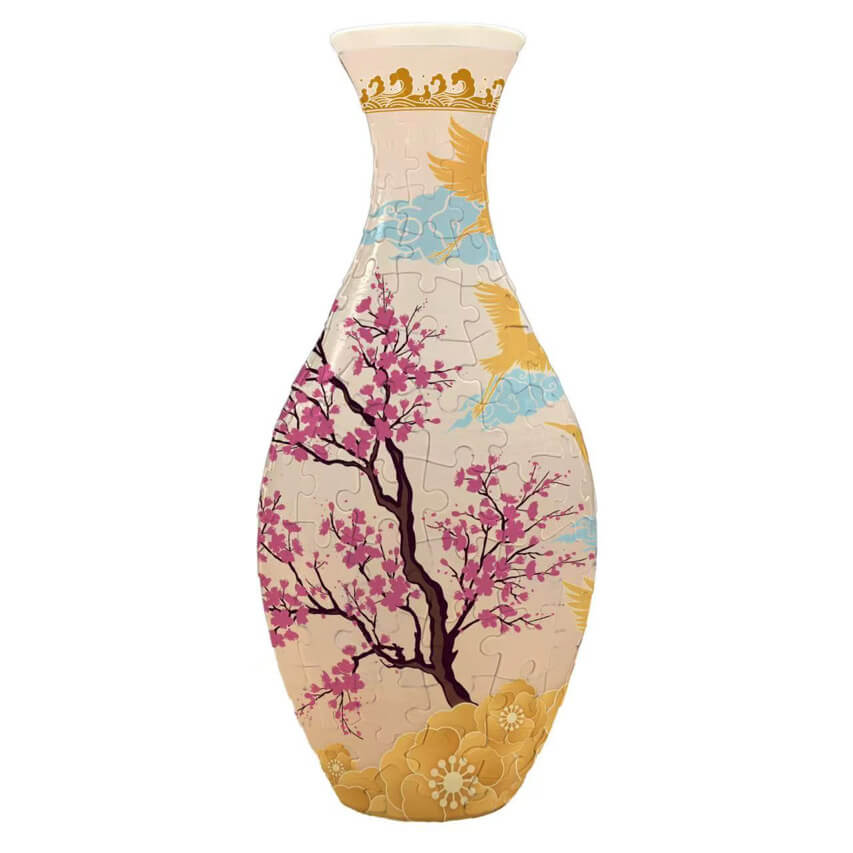 Moonval 3D Puzzle Vase, DIY Flower Vase Building Kit for Home Décor & Creative Display