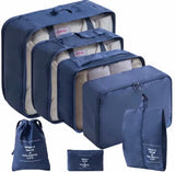 Moonval 7-Piece Travel Packing Cubes Set, Luggage Organizer Bags with Mesh & Shoe Bag