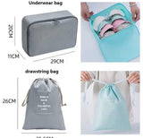 Moonval 7-Piece Travel Packing Cubes Set, Luggage Organizer Bags with Mesh & Shoe Bag