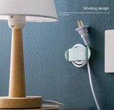 Moonval Adhesive Cable Organizer Clips, 4-Pack Cord Holder for Chargers, Appliances & Cables