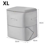 Moonval XL Bedding Storage Bag, Foldable Quilt & Blanket Organizer with Zipper & Handles