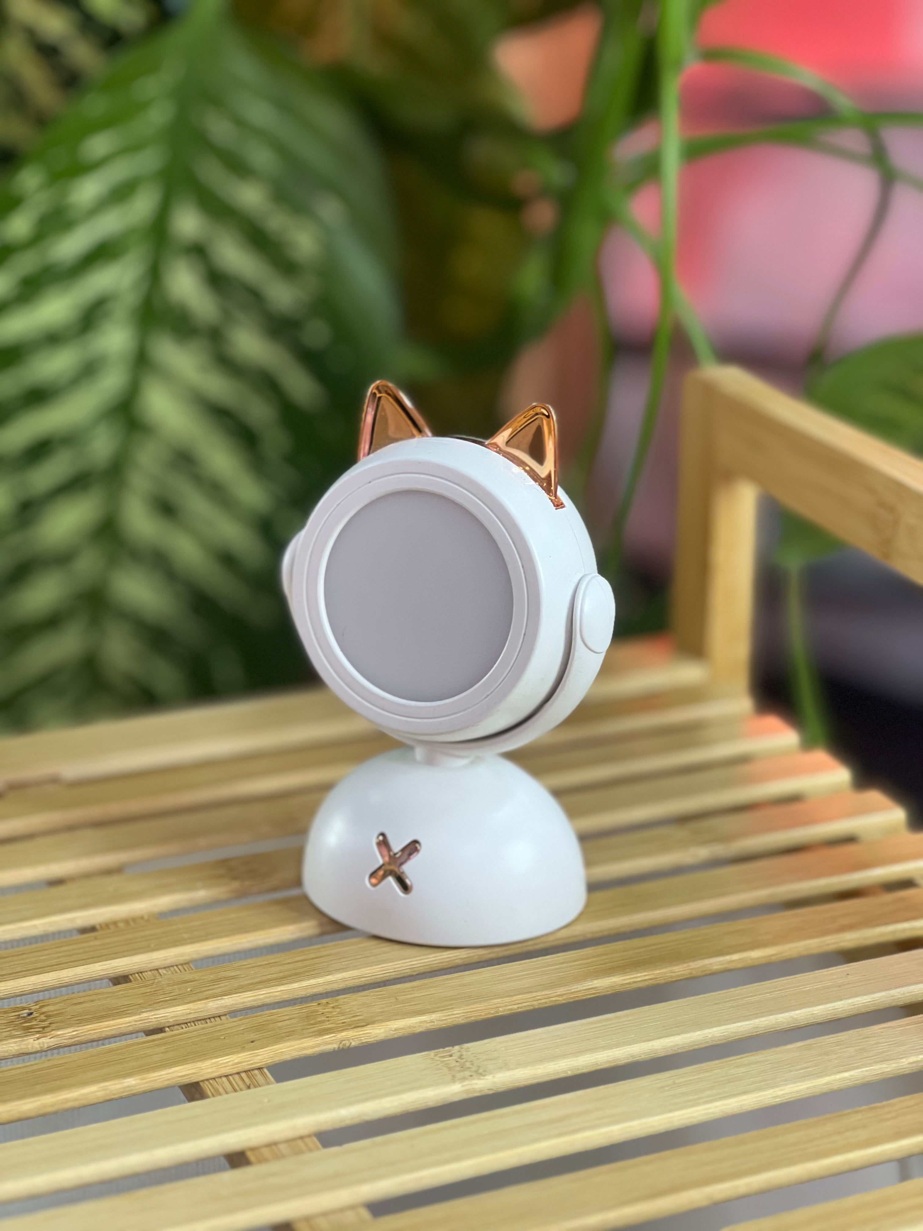 Moonval USB Rechargeable Mini Desk Lamp, Adjustable LED Night Light with Cute Animal Design