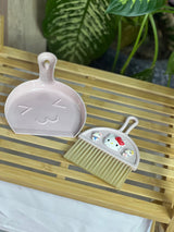 Moonval Mini Desktop Dustpan & Brush Set, Cute Sanrio-Inspired Desk Cleaning Brush
