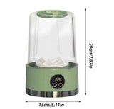 Moonval Portable Mini Washing Machine, USB Rechargeable Compact Washer with Digital Timer