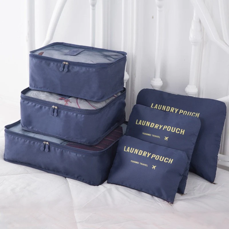 Moonval Travel Packing Cubes, 6-Piece Luggage Organizer Set for Clothes, Shoes & Travel Essentials