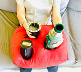 Moonval Mate Cushion Holder, Premium Portable Seat Cushion with Drink Holder for Mate & Outdoor Use