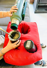 Moonval Mate Cushion Holder, Premium Portable Seat Cushion with Drink Holder for Mate & Outdoor Use