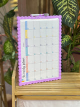 Moonval Double-Sided Dry Erase Planner Board with Weekly & Monthly Calendar, Reusable Memo Board