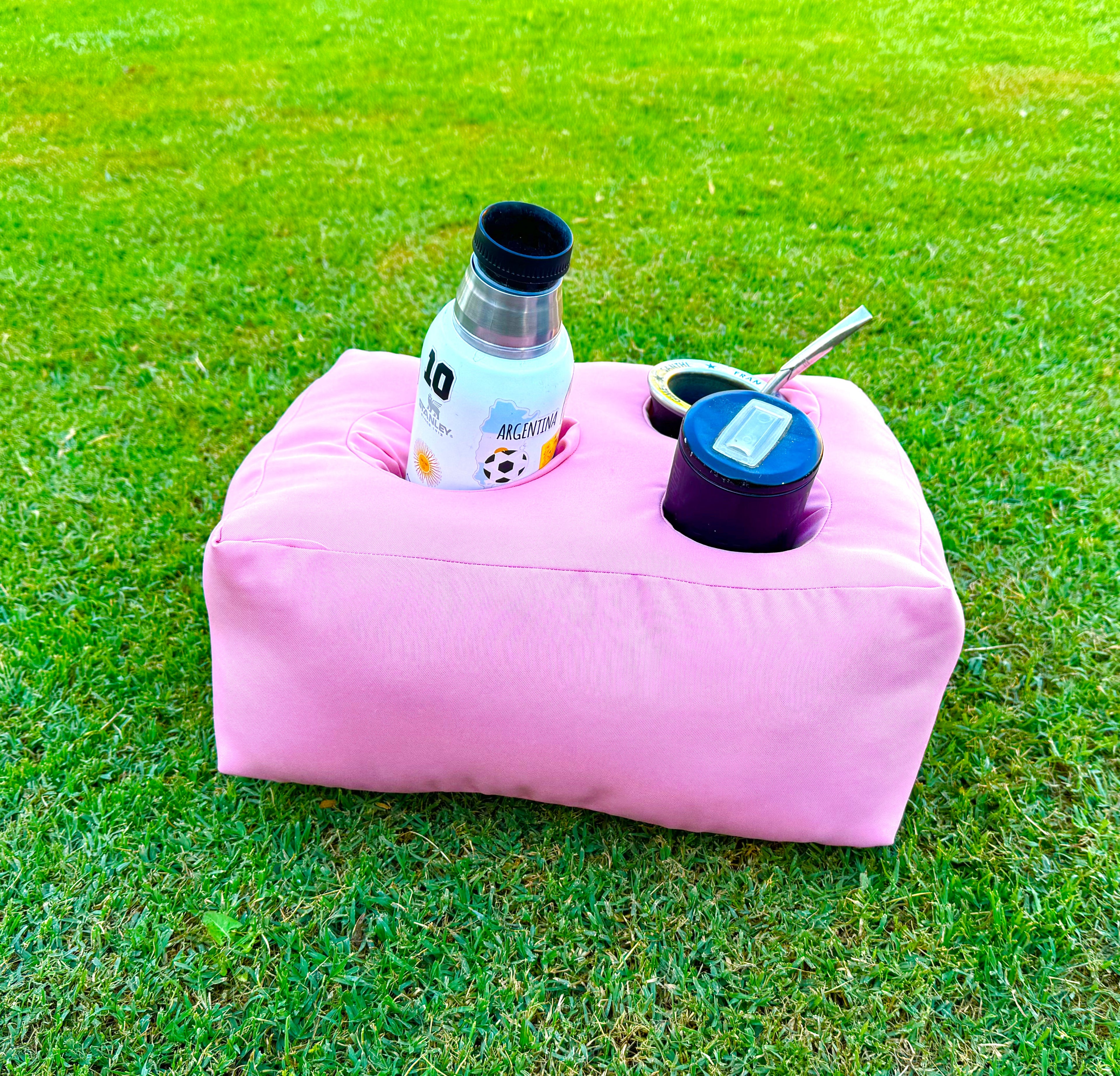 Moonval Mate Cushion Holder, Premium Portable Seat Cushion with Drink Holder for Mate & Outdoor Use