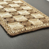 Moonval Natural Jute Entry Doormat, Handwoven Indoor Outdoor Welcome Rug 74 × 47 cm