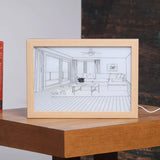Moonval LED Light Art Frame, Aesthetic Illuminated Picture Frame for Bedroom, Living Room & Desk Decor