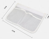 Moonval Hanging Mesh Organizer, Multi-Pocket Refrigerator Storage Bag with Hooks