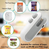 Moonval 2-in-1 Mini Bag Heat Sealer & Cutter, Rechargeable Food Storage Bag Sealing Tool