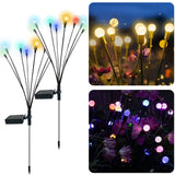 Moonval Solar Firefly Garden Lights, 2-Pack Waterproof Swaying LED Landscape Stakes