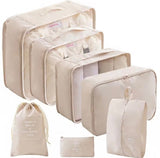 Moonval 7-Piece Travel Packing Cubes Set, Luggage Organizer Bags with Mesh & Shoe Bag
