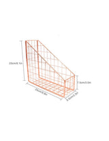 Moonval Metal Magazine Holder, Desktop File Organizer for Books, Folders & Documents