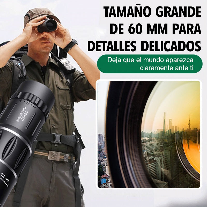 Moonval High-Power Monocular Telescope, Portable Waterproof Zoom Scope for Bird Watching & Hiking