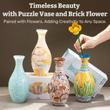Moonval 3D Puzzle Vase, DIY Flower Vase Building Kit for Home Décor & Creative Display