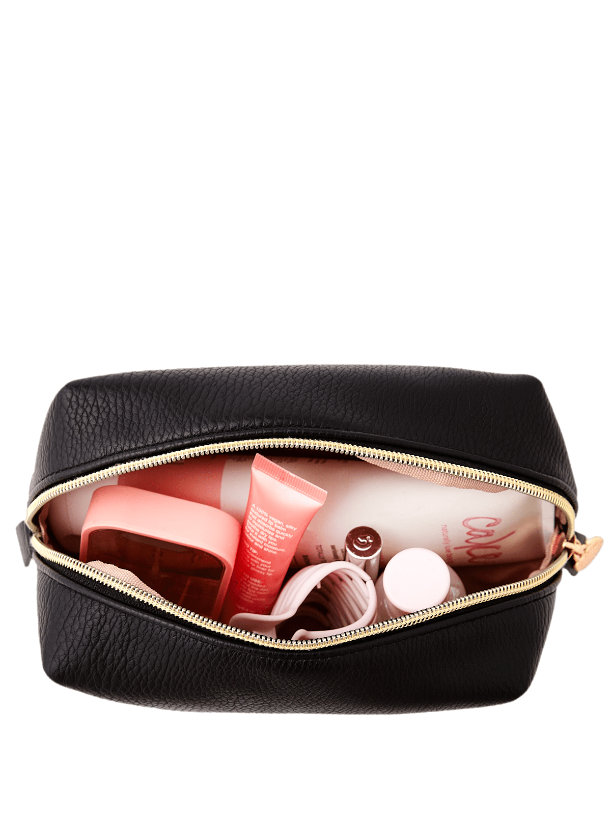 Moonval Cosmetic Travel Case, Portable Makeup Organizer with Zipper Compartments for Toiletries & Beauty Essentials
