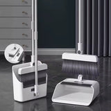 Moonval 4-in-1 Cleaning Dustpan Set, Broom, Squeegee & Brush Floor Cleaning System