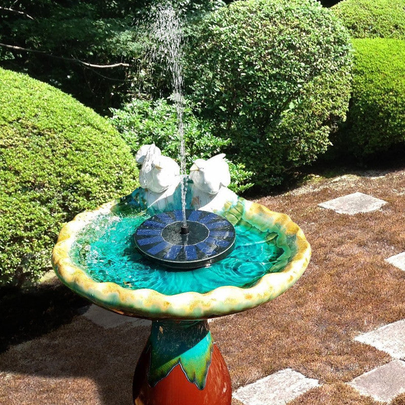 Moonval Solar Fountain Pump, Floating Bird Bath Water Fountain for Garden, Pond & Patio