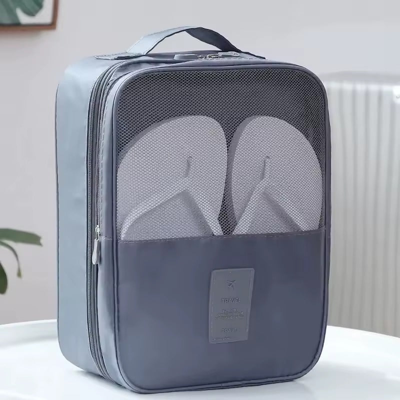 Moonval 3-in-1 Travel Shoe Storage Bag, Waterproof Organizer with Handle & Divider