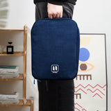 Moonval 3-in-1 Travel Shoe Storage Bag, Waterproof Organizer with Handle & Divider
