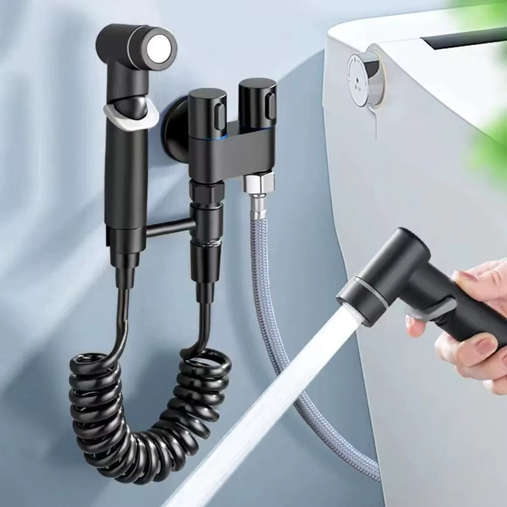 Moonval 2-in-1 Shower Valve Sprayer, Dual Control Bidet Sprayer & Washing Machine Valve