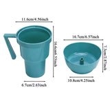 Moonval 2-in-1 Snack & Drink Cup with Snack Bowl, Leakproof Travel Tumbler 900ml