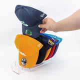 Moonval Acrylic Baseball Cap Organizer, Clear Stackable Hat Storage Display Box