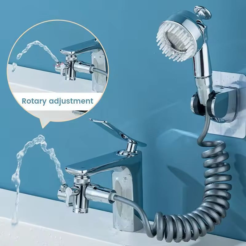Moonval 3-in-1 Universal Water Tap, Faucet Sprayer Attachment with Shower & Jet Modes