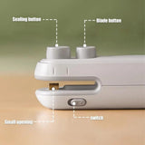 Moonval 2-in-1 Mini Bag Heat Sealer & Cutter, Rechargeable Food Storage Bag Sealing Tool