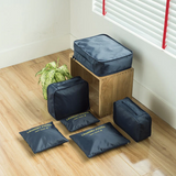 Moonval Travel Packing Cubes, 6-Piece Luggage Organizer Set for Clothes, Shoes & Travel Essentials