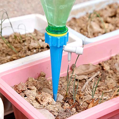 Moonval Self Watering Spikes, 24-Pack Adjustable Plant Watering Devices for Bottles
