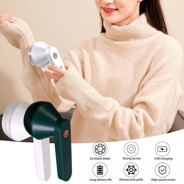 Moonval Electric Lint Remover, Rechargeable Fabric Shaver for Clothes, Upholstery & Blankets